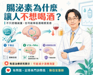 腸泌素-酒量變差-陳信宏醫師